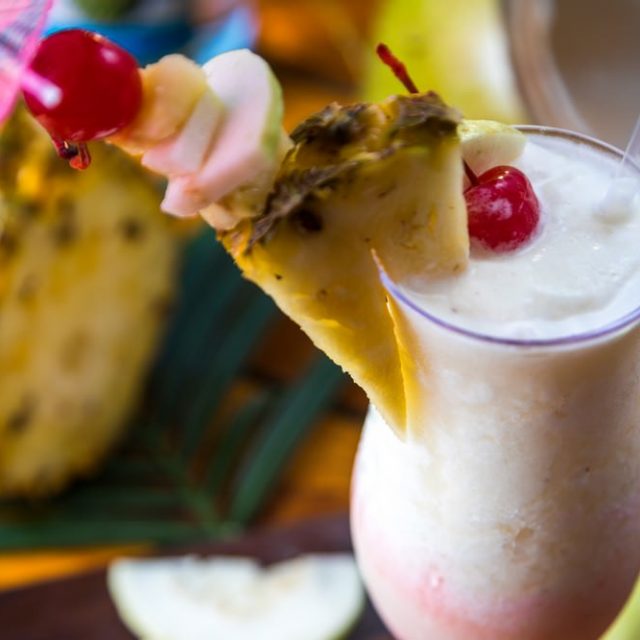 Belize Island Dining - frozen drinks