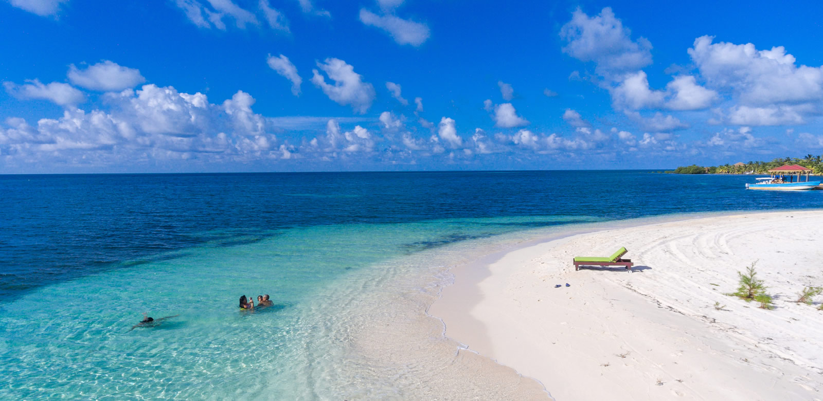 Manta Island Belize - Aerial Image