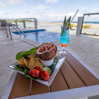 Belize Reef Villa - Snack on the veranda