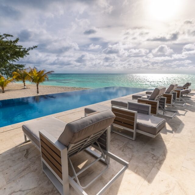 Poolside at Manta Island, Belize