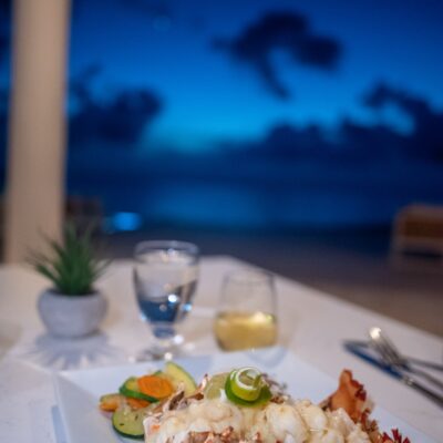 Dinner at at Manta, Belize