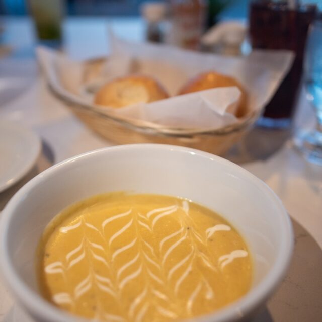 Dinner Soup at Manta Island, Belize