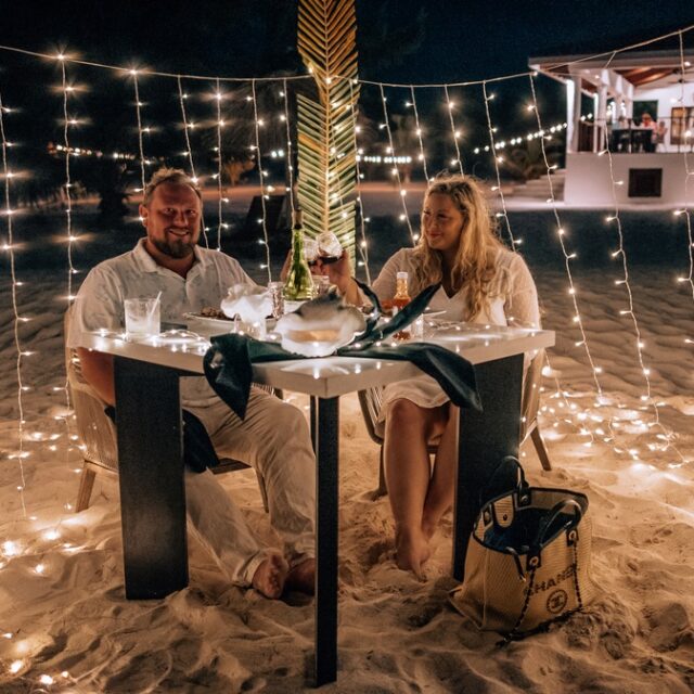 Candlelit Dinner at Manta Island, Belize