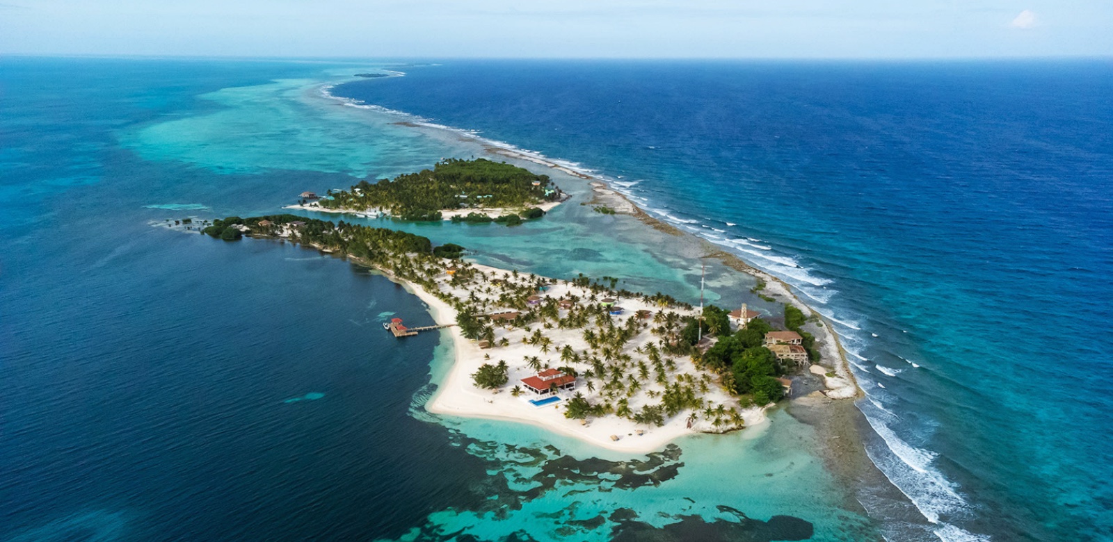 Manta Private Island, Belize - Drone View