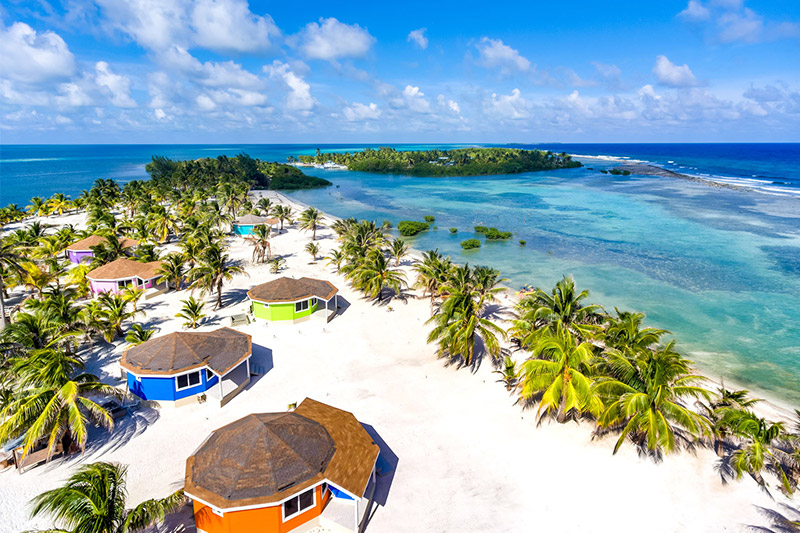 Rent island in Belize