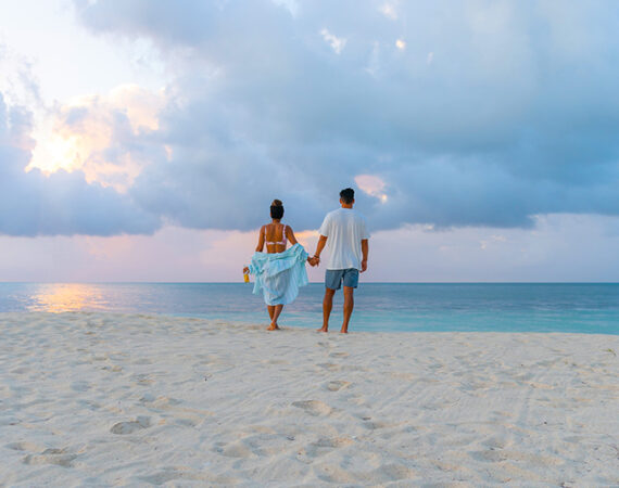 Romantic tropical vacation